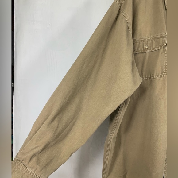 Carhartt Heavyweight Long Sleeve Khaki Tan Brown Tradesman Work Shirt Size 3XL - Picture 6 of 9